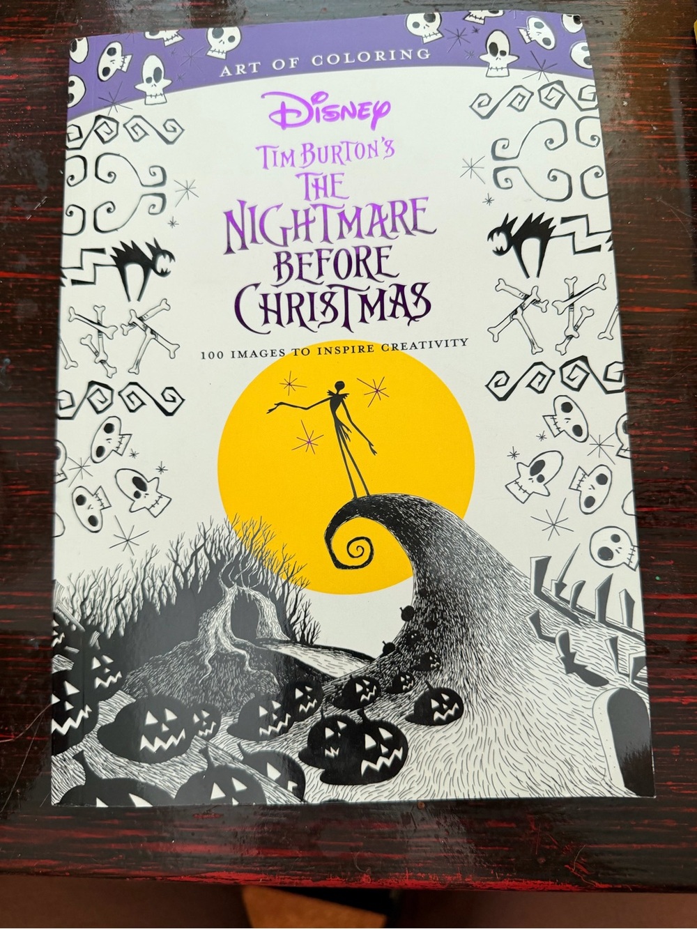 NWT. Tim Burton’s Nightmare before Christmas coloring book, 100 images